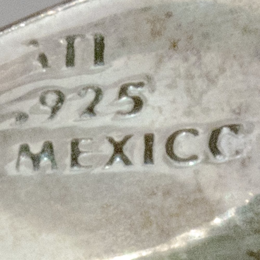 Modernist Sodalite Mexican Sterling Silver Produced by Athra Trading Inc. - Picture 12 of 12
